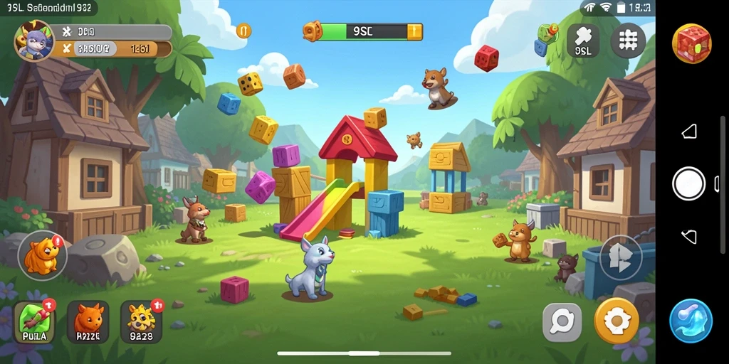 Tampilan gameplay seru dalam permainan Puzzle 9SL yang menantang.