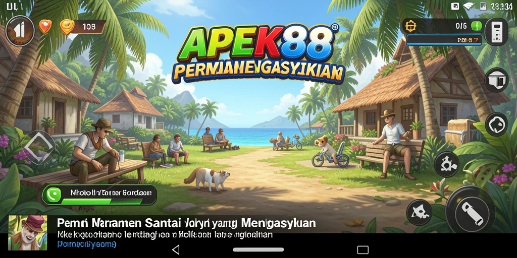 Screenshot gameplay APEK88 dengan tampilan level menarik.