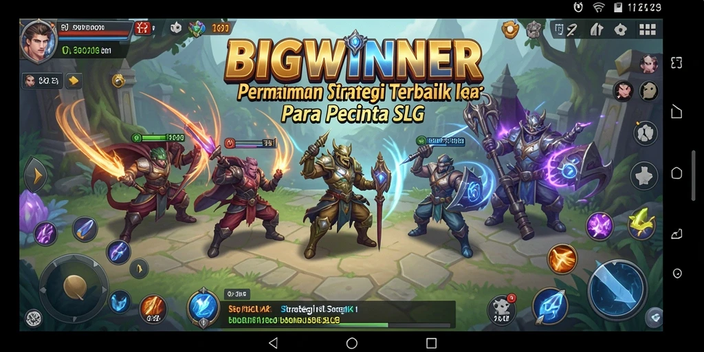 Tampilan gameplay mendebarkan dalam BIGWINNER.