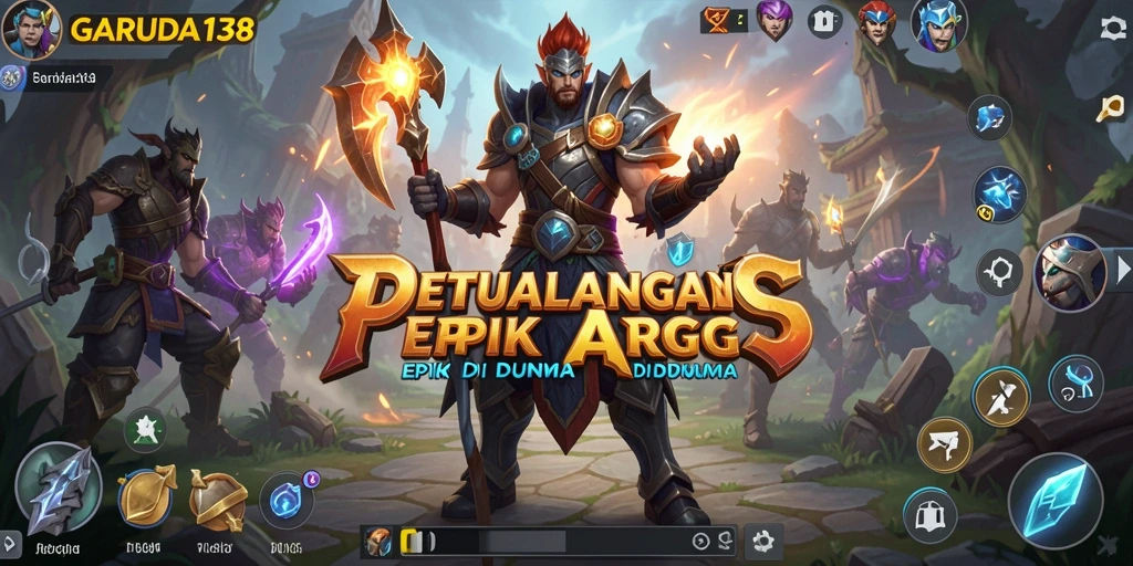Tampilan gameplay ARPG GARUDA138 yang mendebarkan dan fantastis.