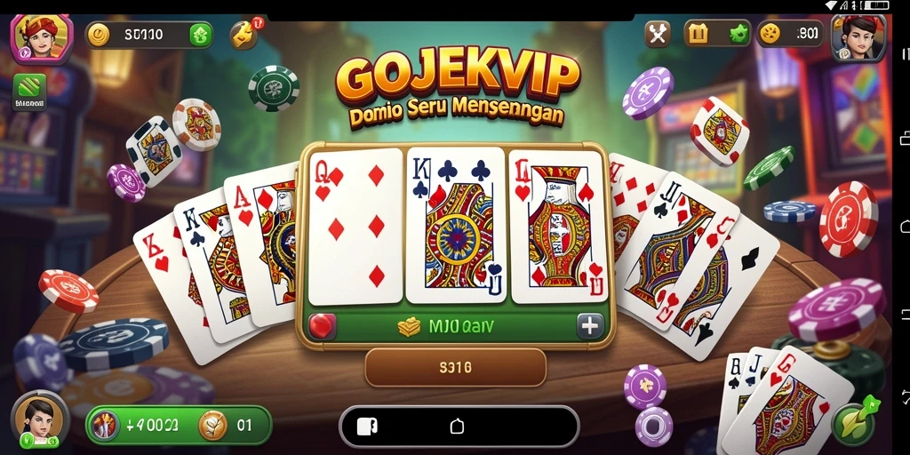 Screenshoot dari gameplay seru GOJEKVIP saat bermain Domino.
