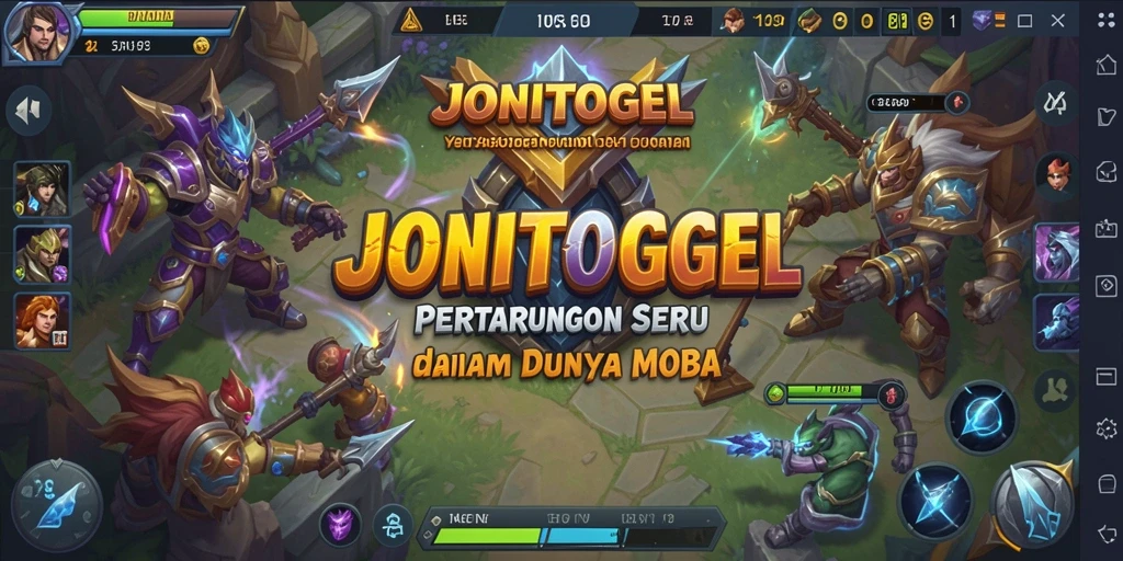 Gameplay seru dengan aksi pertarungan MOBA.