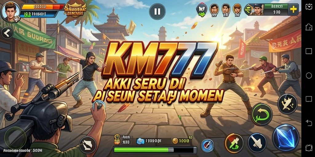 Screenshot gameplay KM777 menampilkan aksi seru dan grafis menakjubkan.