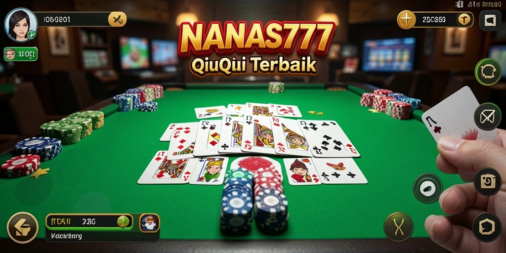 Tampilan gameplay seru dari permainan QiuQiu NANAS777.
