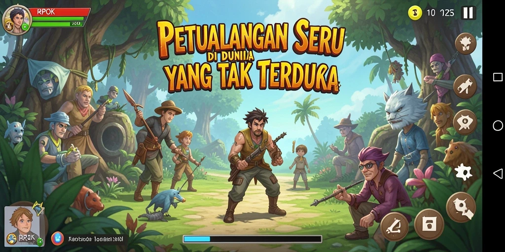 Gameplay seru RPOK yang mengajak eksplorasi seru.