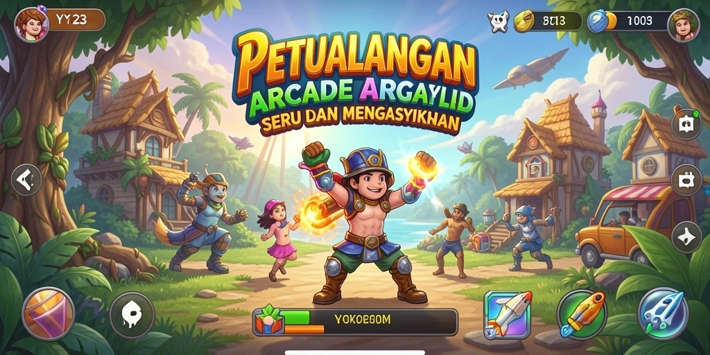 Tangkapan layar dari gameplay YY123 yang penuh aksi dan tantangan.